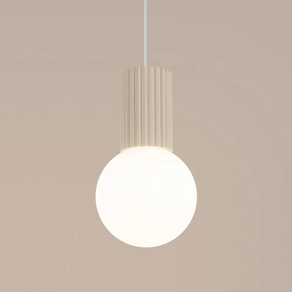 Lampa wisząca HALO 1 beżowa | sklep MIRAT  kolekcja halo