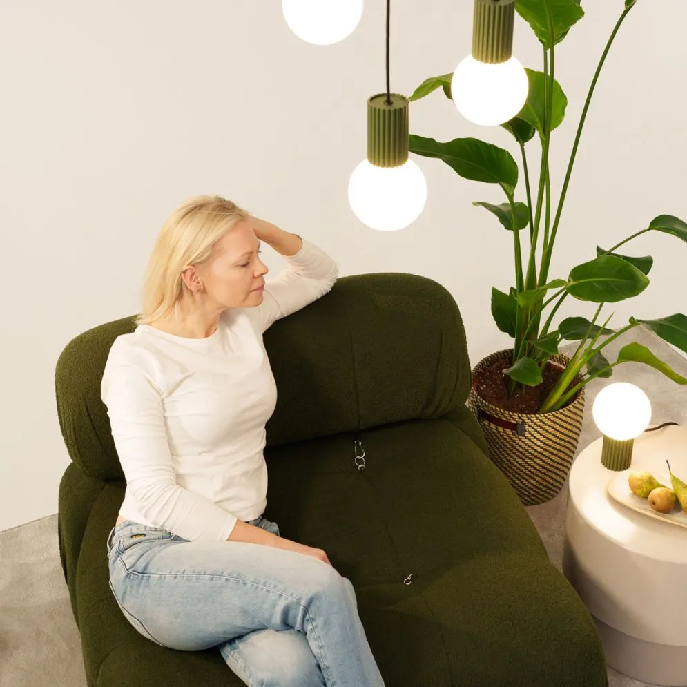 Lampa wisząca HALO 1 zielona oliwka | sklep MIRAT kolekcja halo