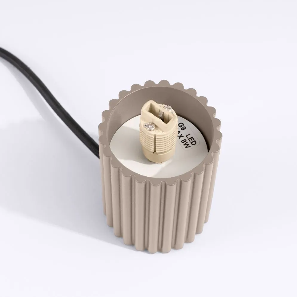 Lampa biurkowa HALO taupe | sklep MIRAT kolekcja halo