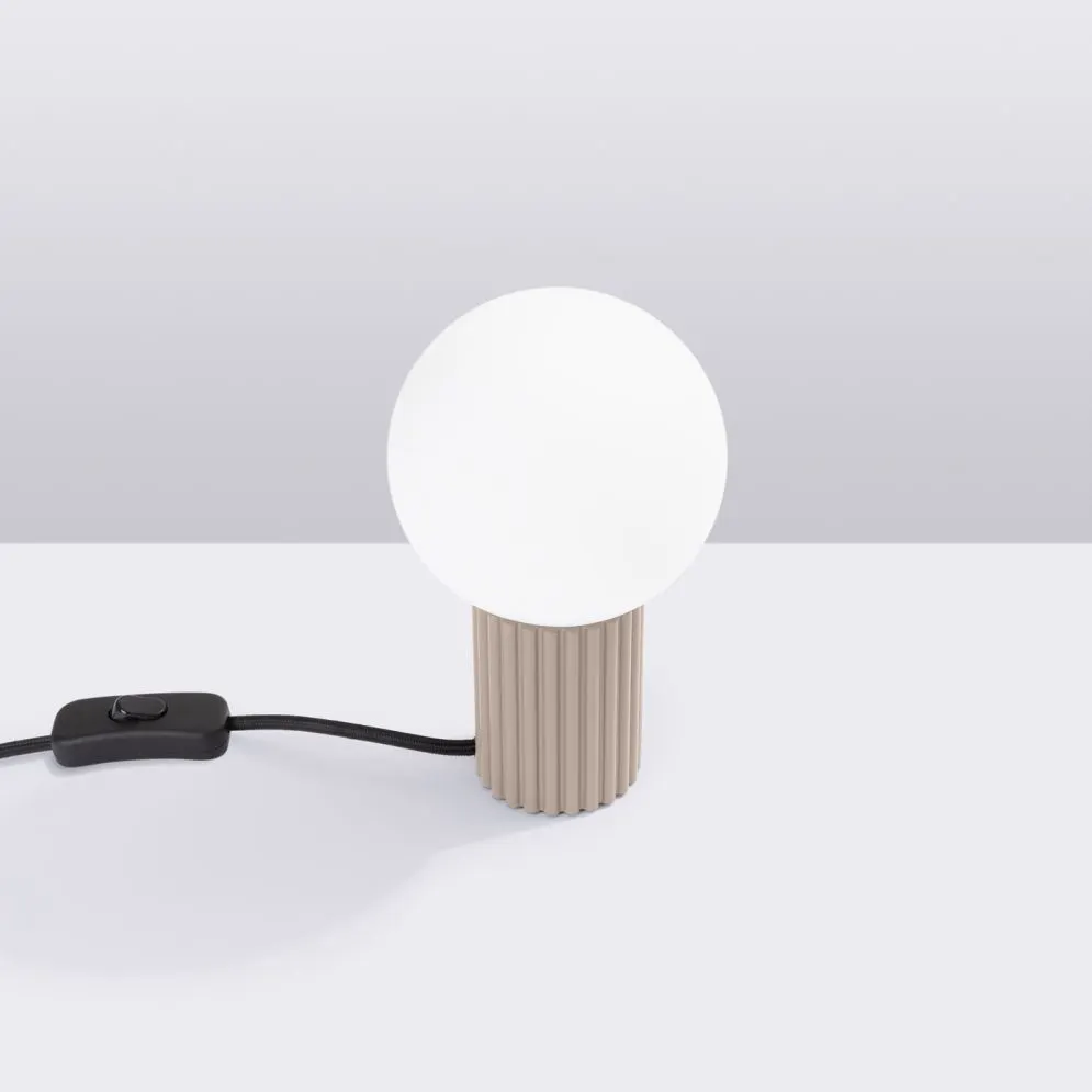 Lampa biurkowa HALO taupe | sklep MIRAT kolekcja halo