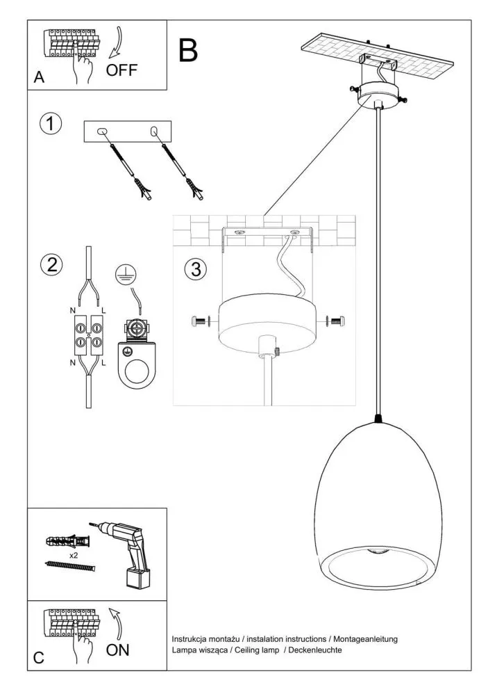 Lampa wisząca ceramiczna FLAWIUSZ | sklep MIRAT  kolekcja flavio