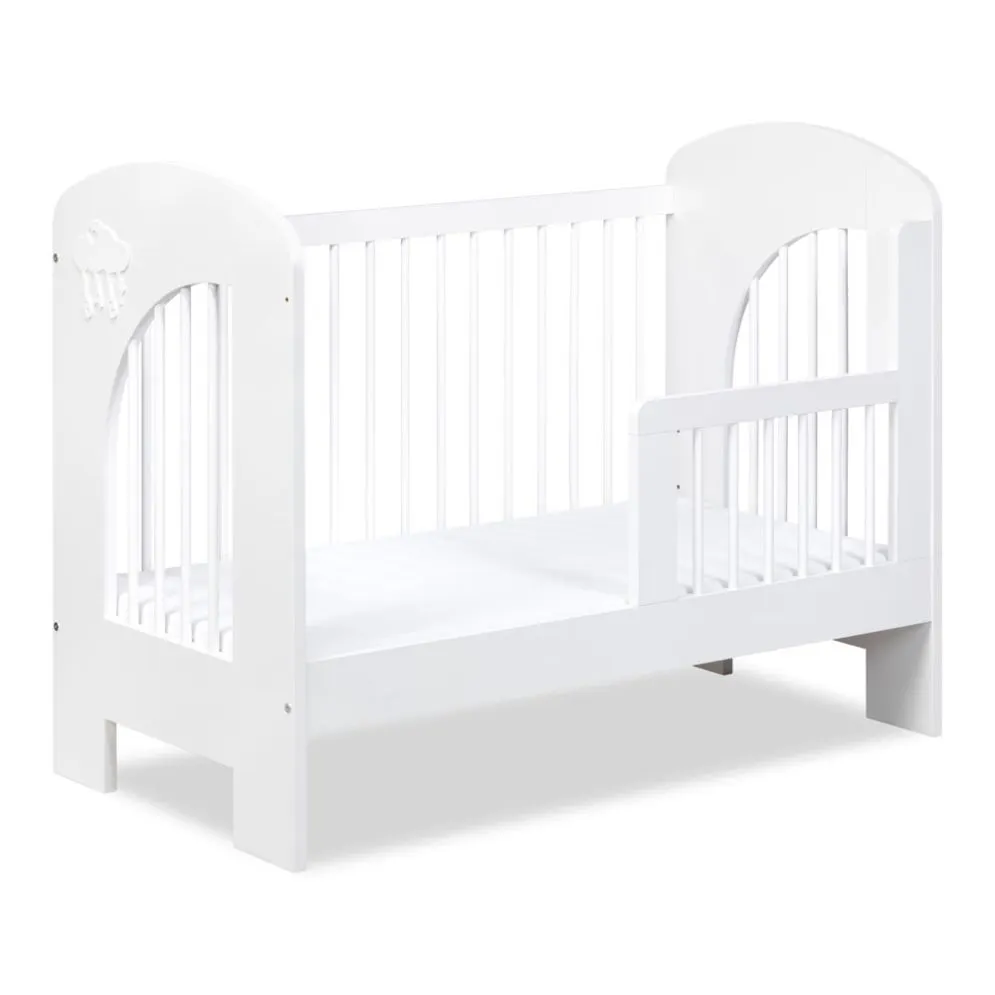 Łóżeczko dziecięce MAJA 2 120x60 białe drewniane I sklep meblowy MIRAT. styl SKANDYNAWSKI