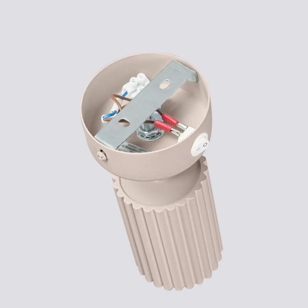 Kinkiet KARBON taupe z włącznikiem | sklep MIRAT  kolekcja karbon