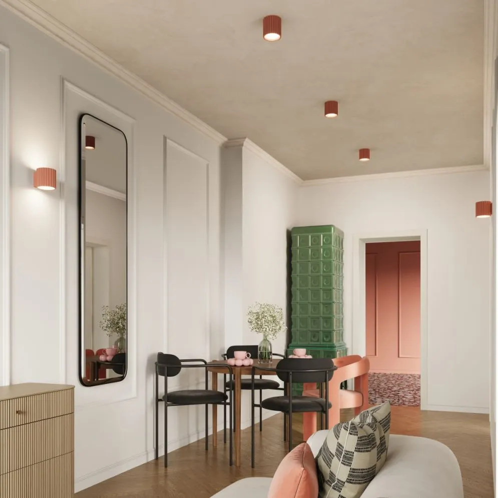 Kinkiet AURA brzoskwiniowy G9 | sklep MIRAT kolekcja aura