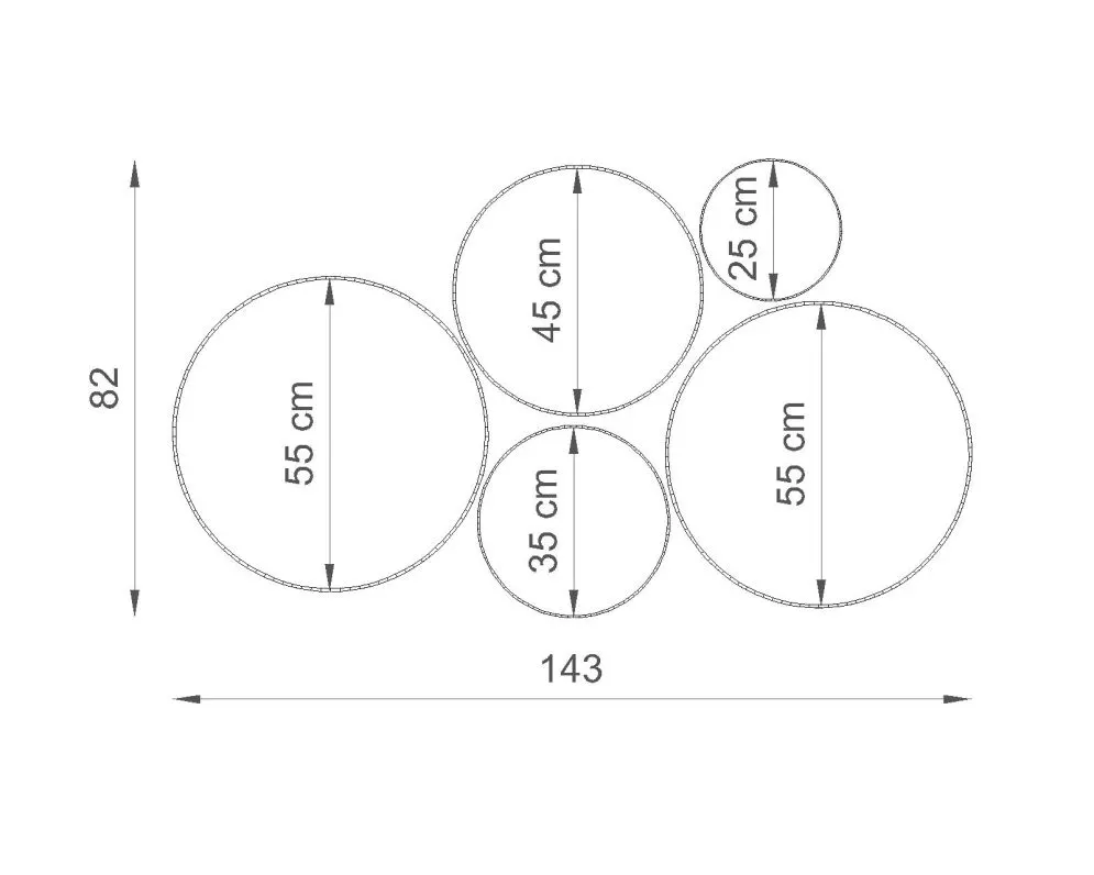 Plafon ARENA 45 szara | sklep MIRAT  kolekcja arena