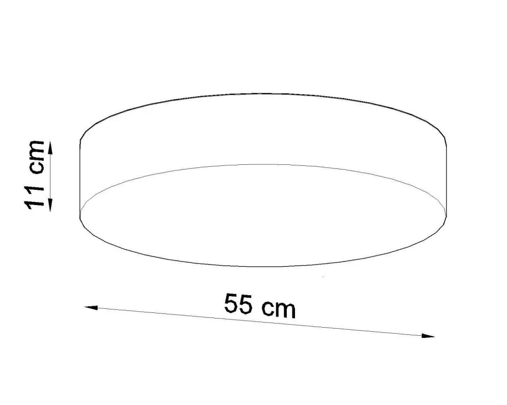 Plafon ARENA 55 czarny | sklep MIRAT  kolekcja arena