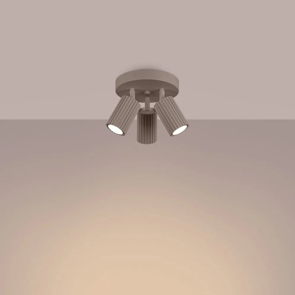 Plafon KARBON 3P taupe | sklep MIRAT  kolekcja karbon