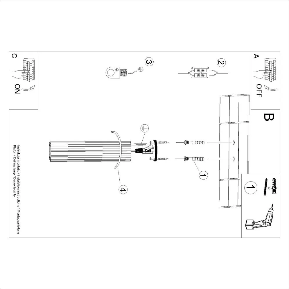 Plafon KARBON 40 taupe | sklep MIRAT  kolekcja karbon