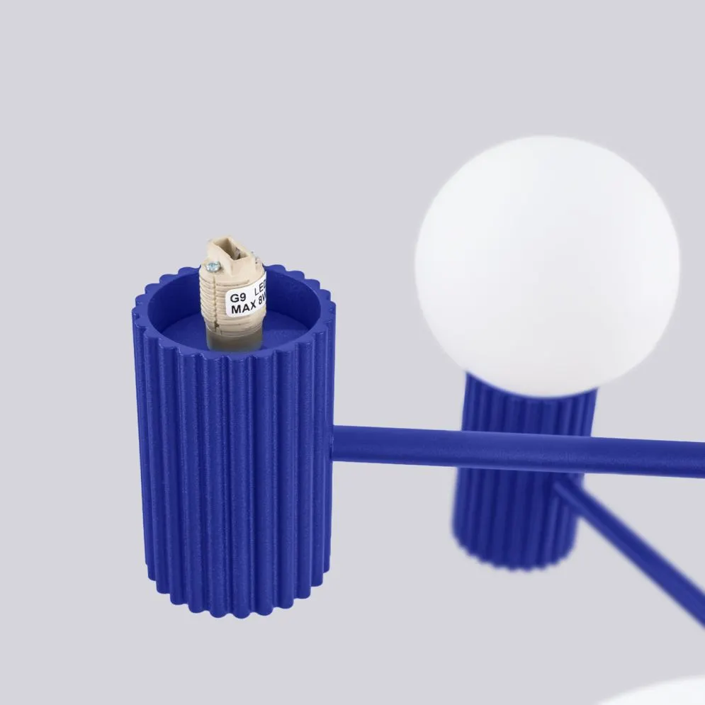 Żyrandol HALO 6 ultramaryna | sklep MIRAT  kolekcja halo