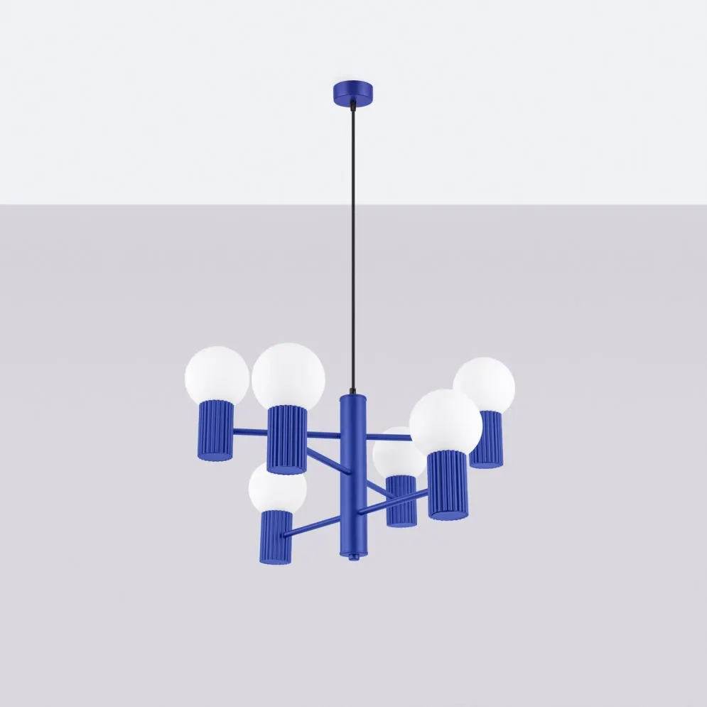 Żyrandol HALO 6 ultramaryna | sklep MIRAT  kolekcja halo