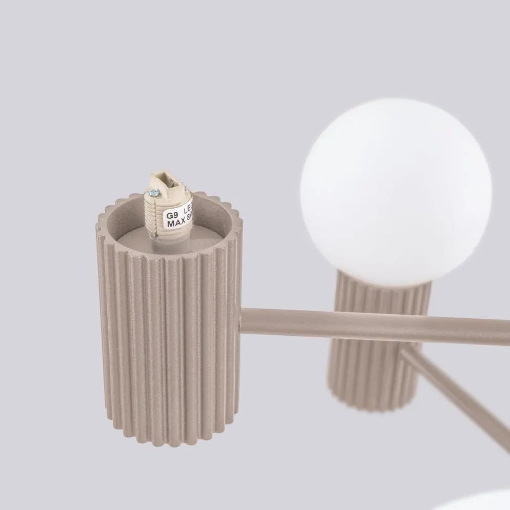 Żyrandol HALO 6 taupe | sklep MIRAT  kolekcja halo