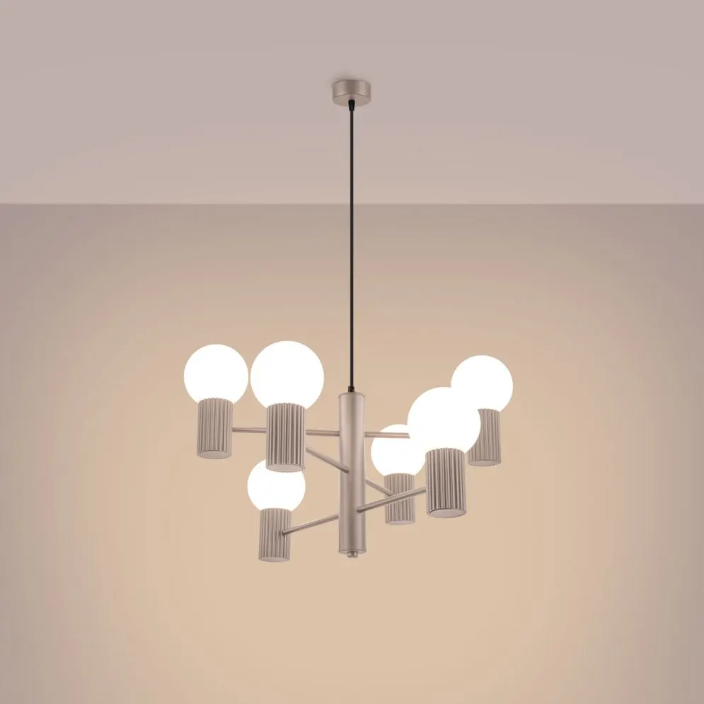 Żyrandol HALO 6 taupe | sklep MIRAT  kolekcja halo