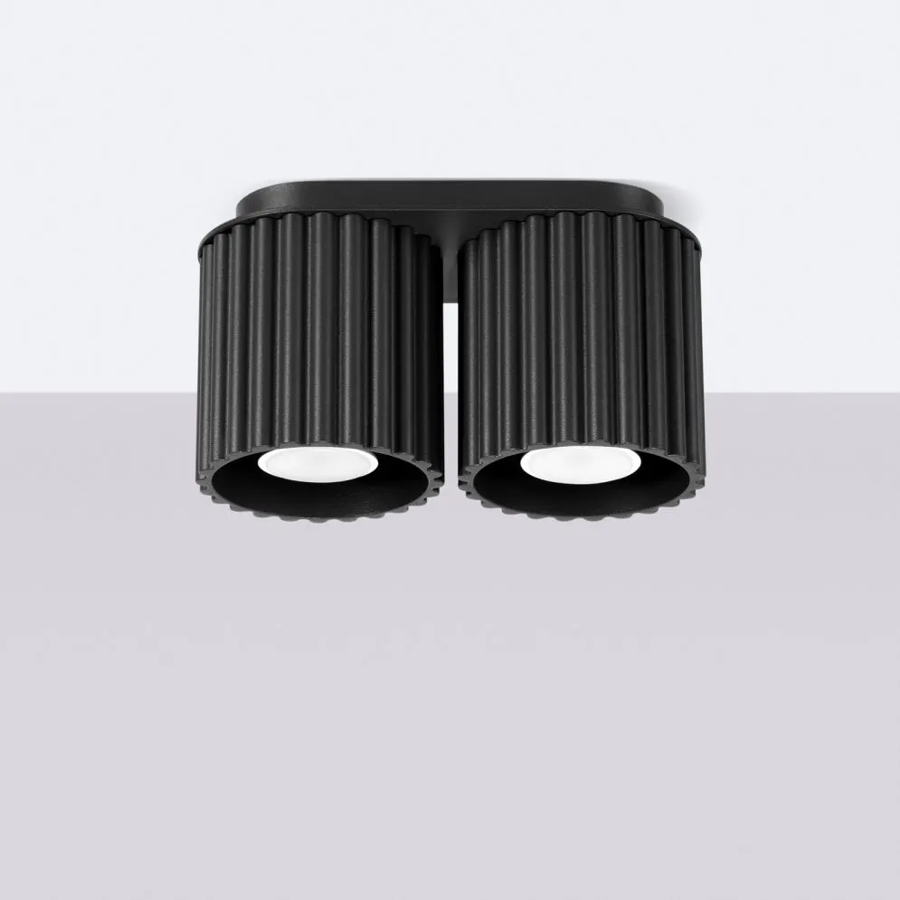 Plafon AURA 2 czarny GU10 | sklep MIRAT  kolekcja aura