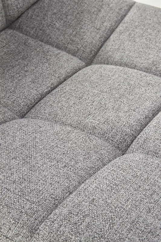 Krzesło K402 szare do salonu na czarnych metalowych nogach | MIRAT.