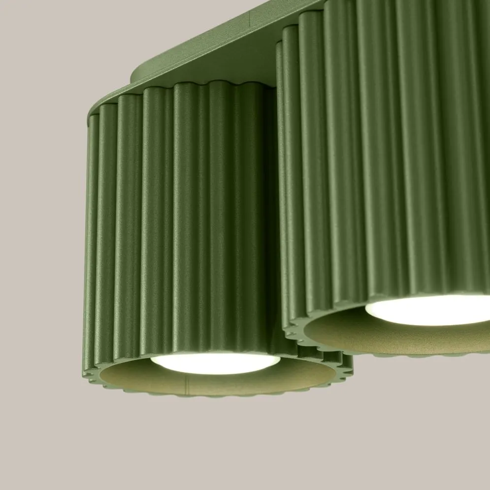 Plafon AURA 2 zielony oliwkowy GU10 | sklep MIRAT kolekcja aura