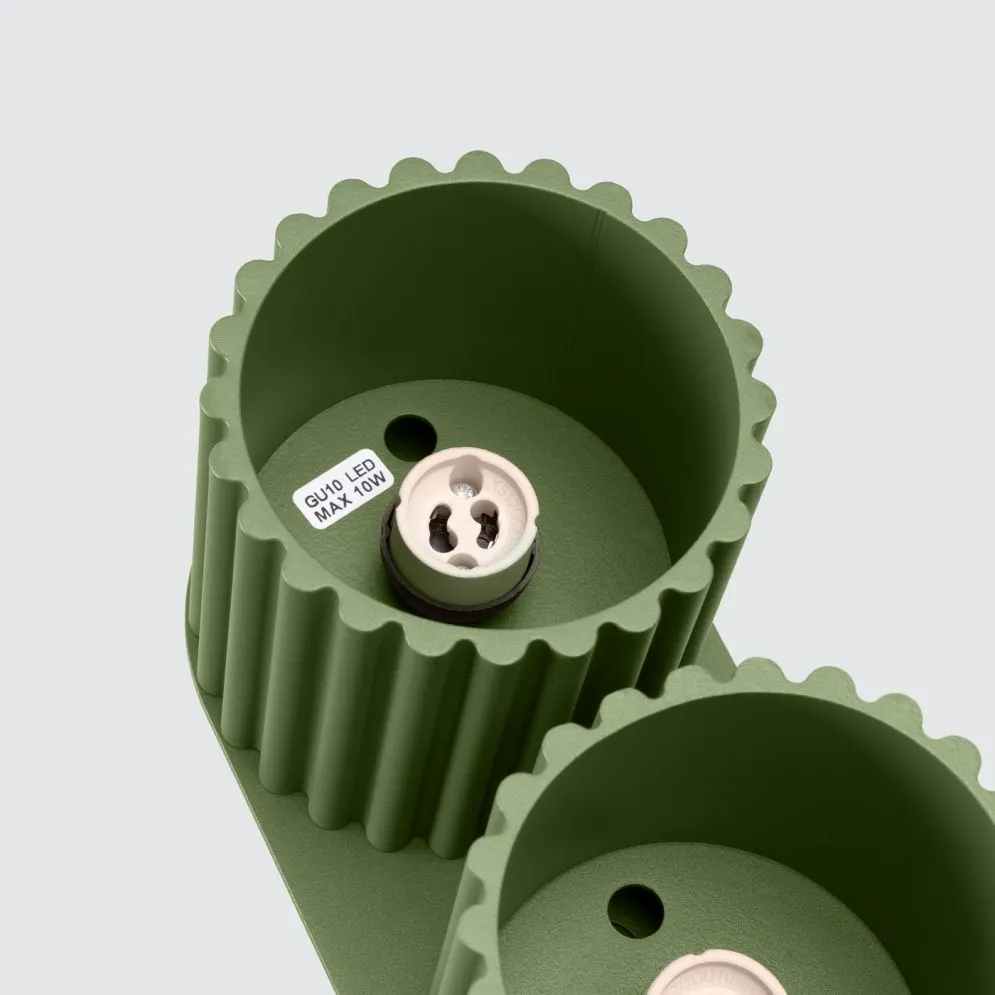 Plafon AURA 2 zielony oliwkowy GU10 | sklep MIRAT kolekcja aura