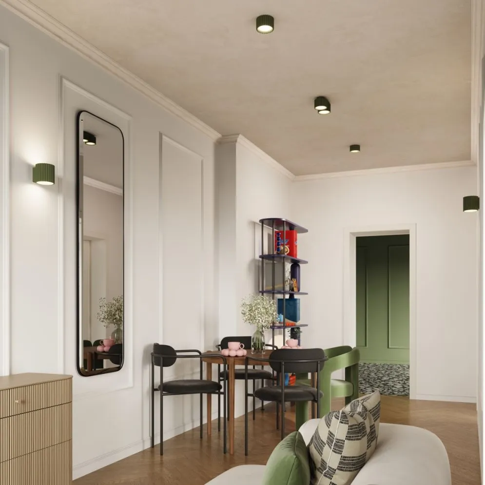 Plafon AURA 1 zielony oliwkowy Gx53 | sklep MIRAT kolekcja aura