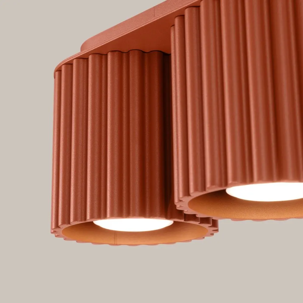 Plafon AURA 2 ochra czerwona GU10 | sklep MIRAT kolekcja aura