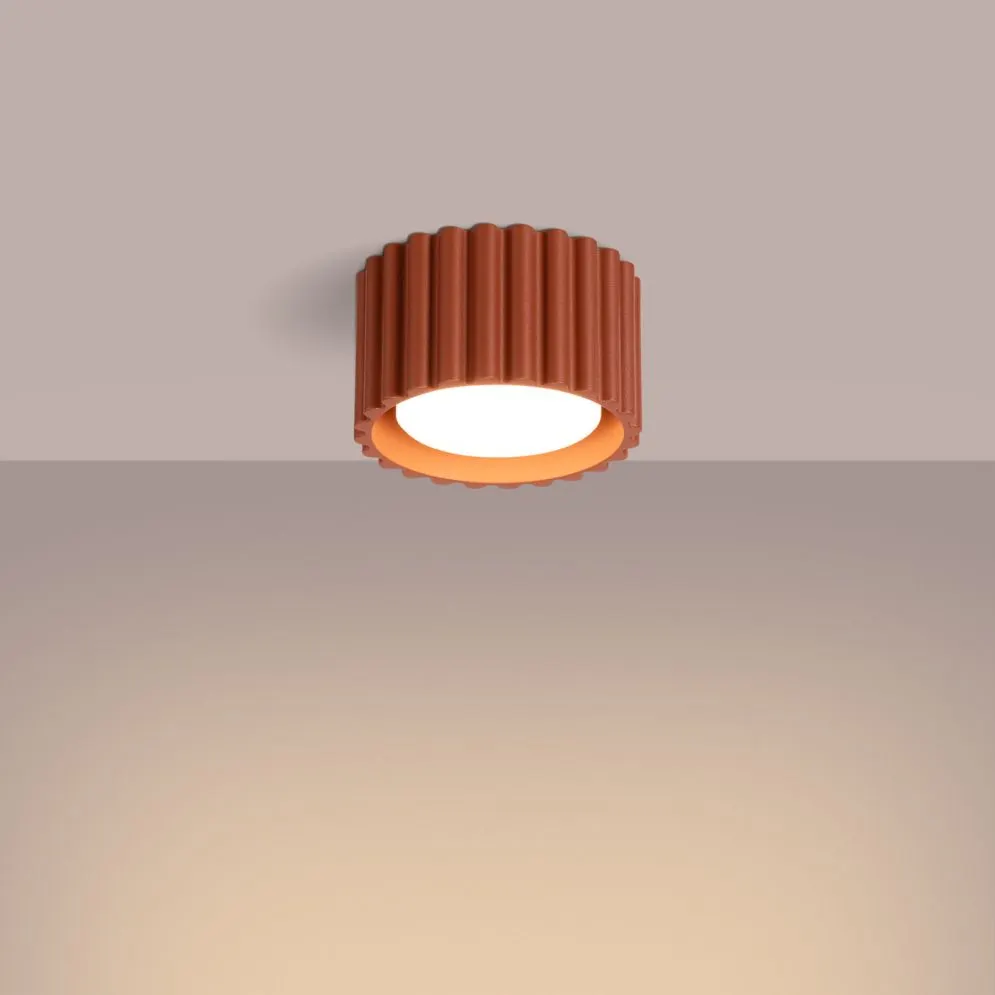 Plafon AURA 1 ochra czerwona Gx53 | sklep MIRAT  kolekcja aura