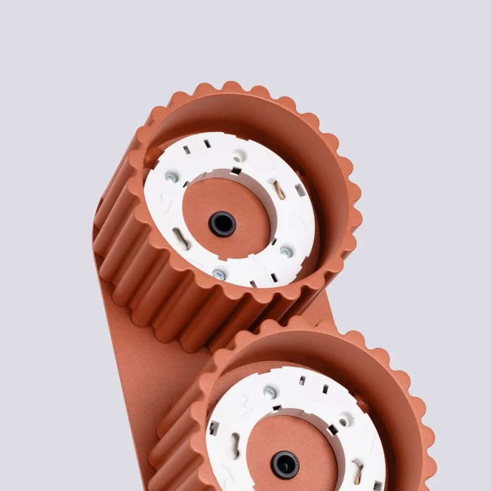 Plafon AURA 2 ochra czerwona Gx53 | sklep MIRAT  kolekcja aura