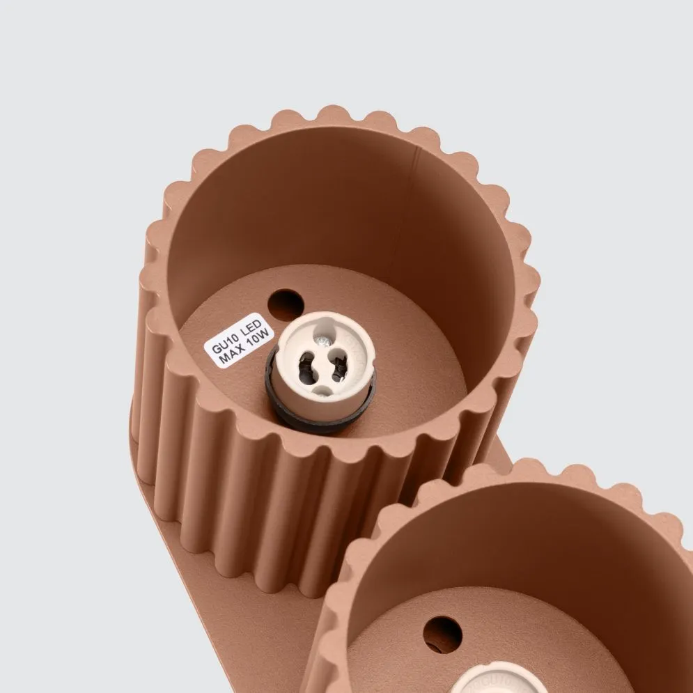 Plafon AURA 2 mocca GU10 | sklep MIRAT kolekcja aura