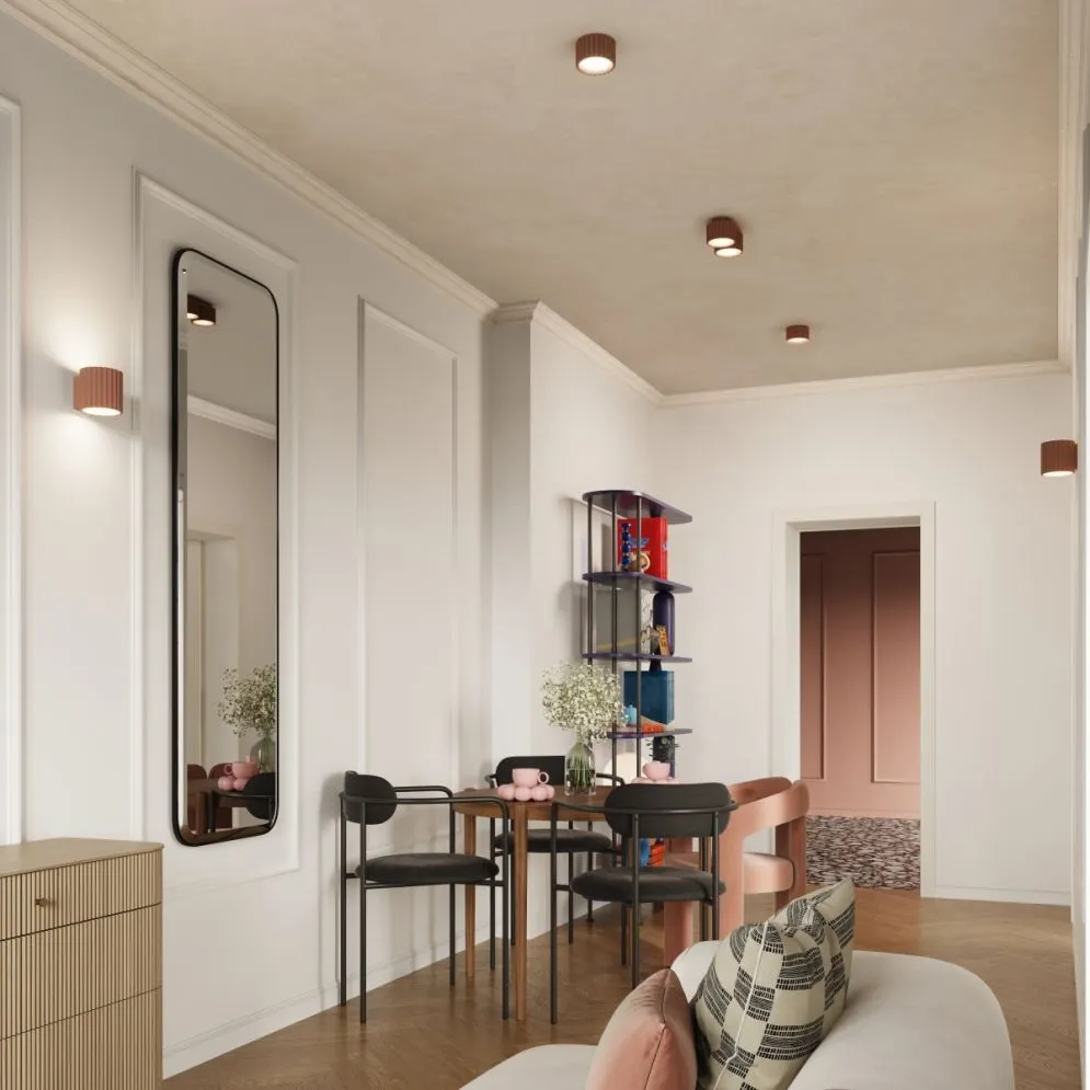 Plafon AURA 1 mocca Gx53 | sklep MIRAT kolekcja aura