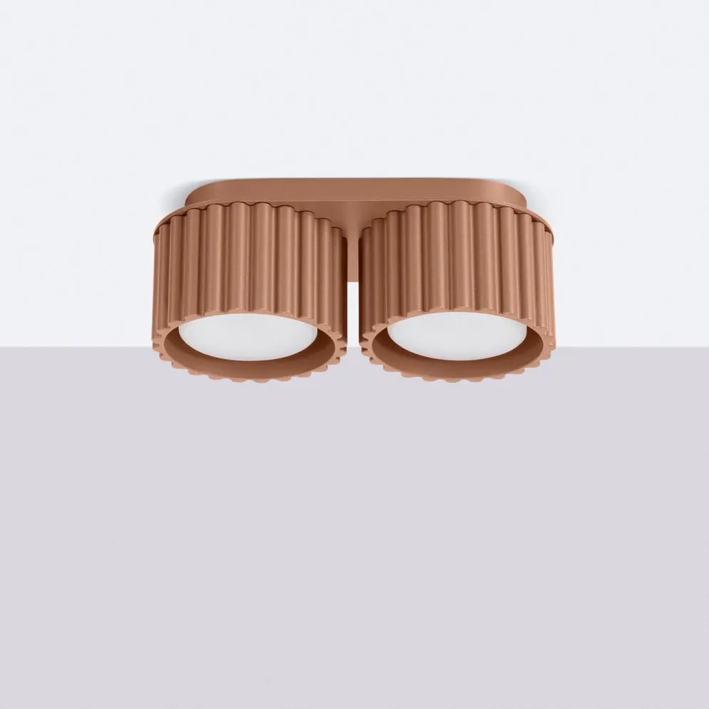 Plafon AURA 2 mocca Gx53 | sklep MIRAT  kolekcja aura