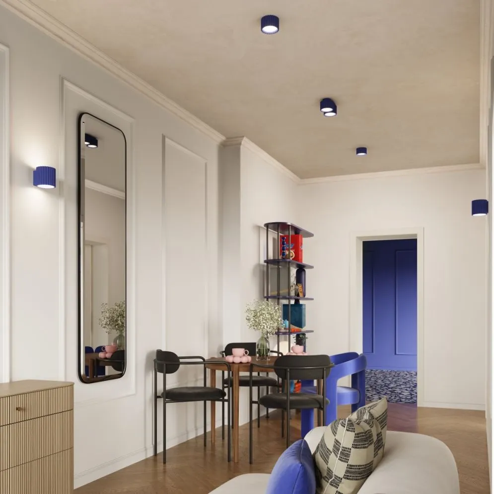 Plafon AURA 1 ultramaryna Gx53 | sklep MIRAT kolekcja aura