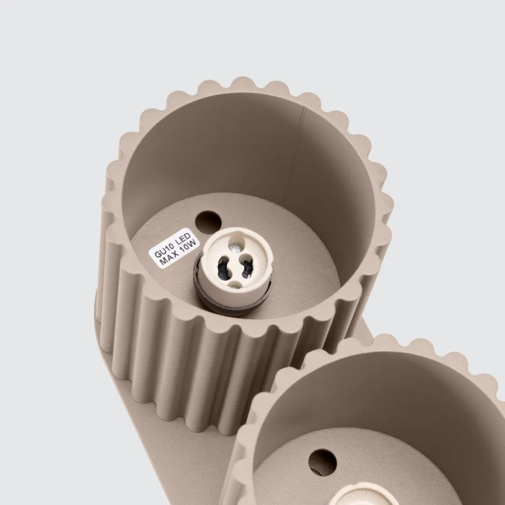 Plafon AURA 2 taupe GU10 | sklep MIRAT  kolekcja aura