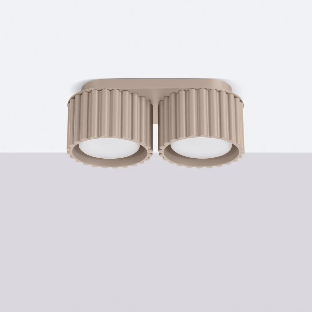 Plafon AURA 2 taupe Gx53 | sklep MIRAT  kolekcja aura