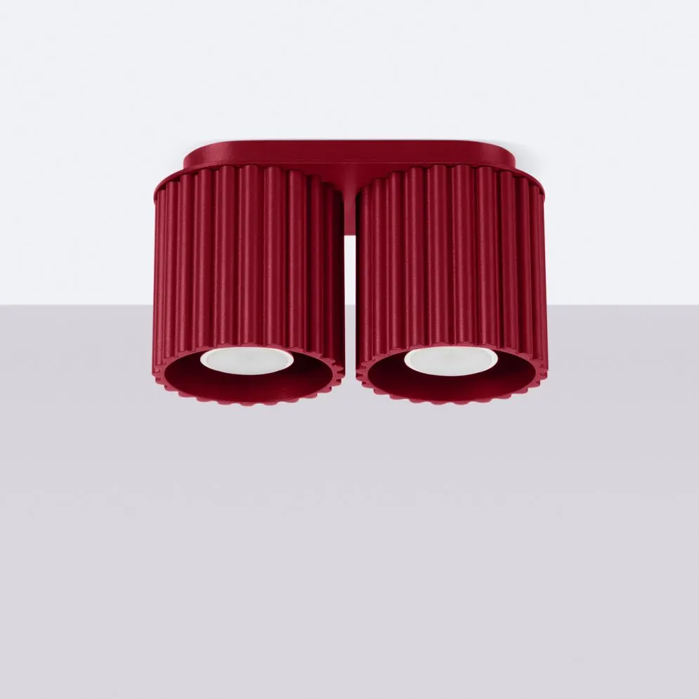 Plafon AURA 2 burgund GU10 | sklep MIRAT kolekcja aura