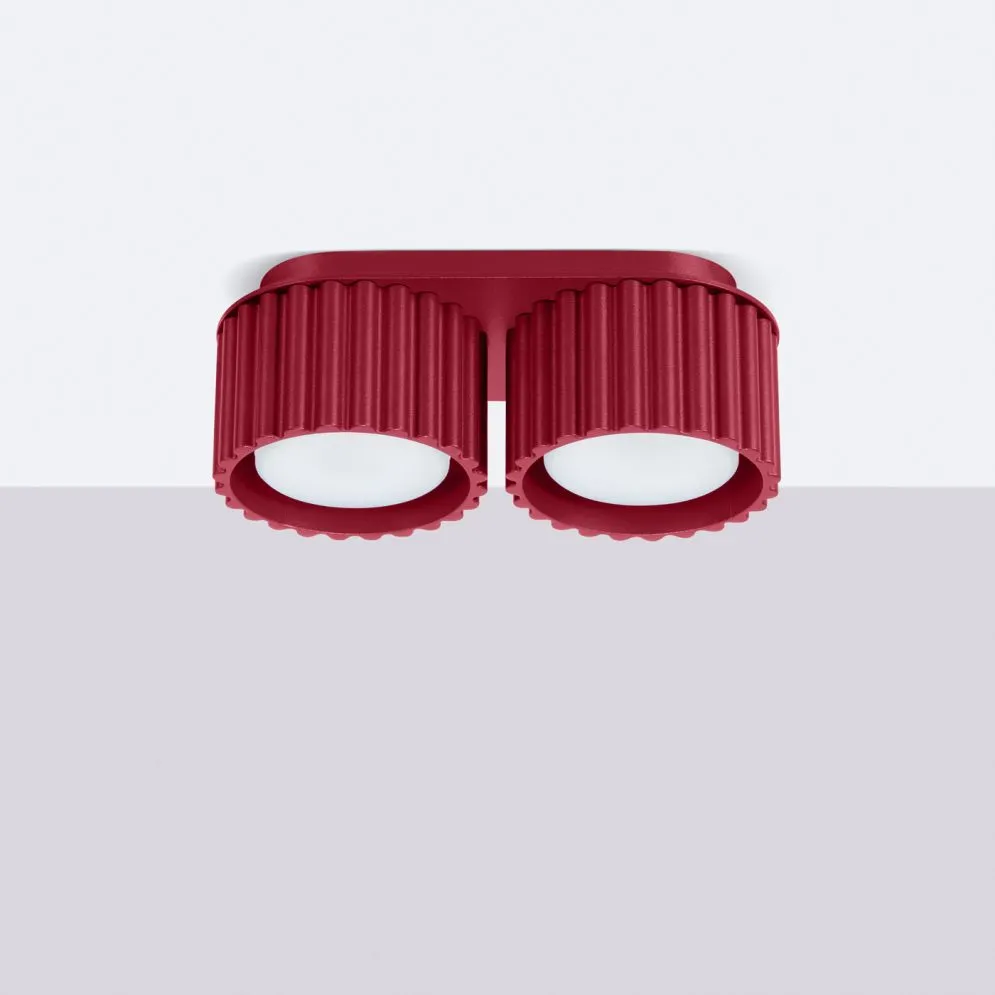 Plafon AURA 2 burgund Gx53 | sklep MIRAT  kolekcja aura
