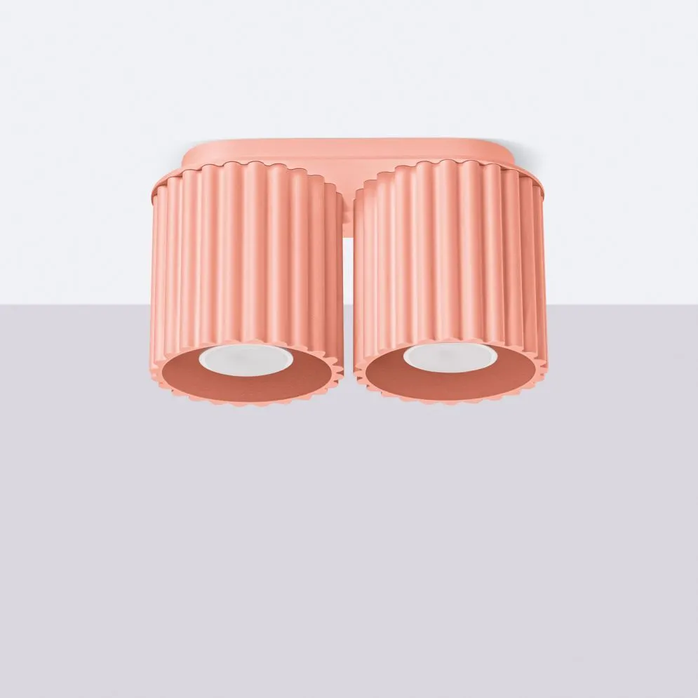 Plafon AURA 2 brzoskwiniowy GU10 | sklep MIRAT  kolekcja aura