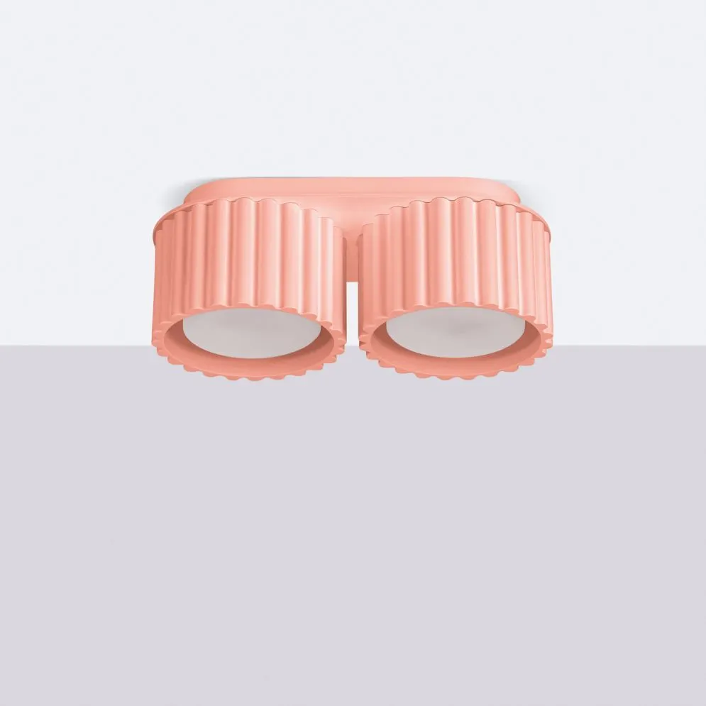 Plafon AURA 2 brzoskwiniowy Gx53 | sklep MIRAT  kolekcja aura