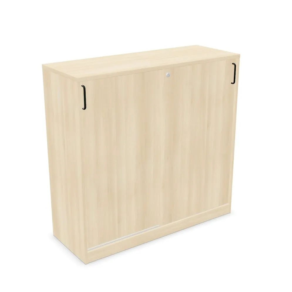 Szafka biurowa przesuwna EASY SPACE CABINET S 3-OH 120cm akacjowa zamykana I sklep meblowy MIRAT.