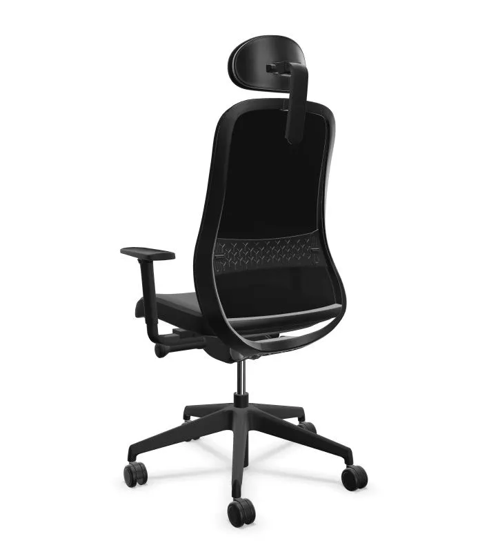 Fotel biurowy SOULY ERA MT6099/CSE14 czarny z regulowanym zagłówkiem I sklep meblowy MIRAT.