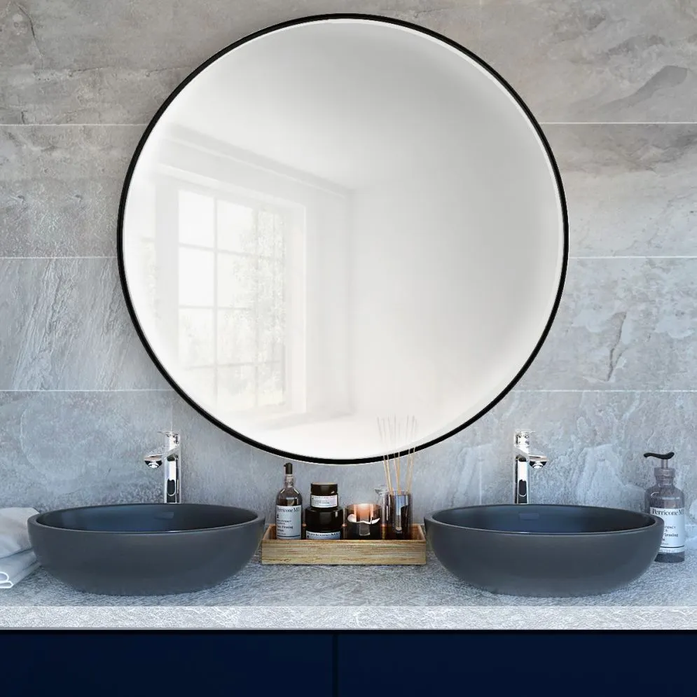 Lustro łazienkowe RUBINO FRAME 70 okrągłe z ramką | MIRAT. w stylu  kolekcja RUBINO