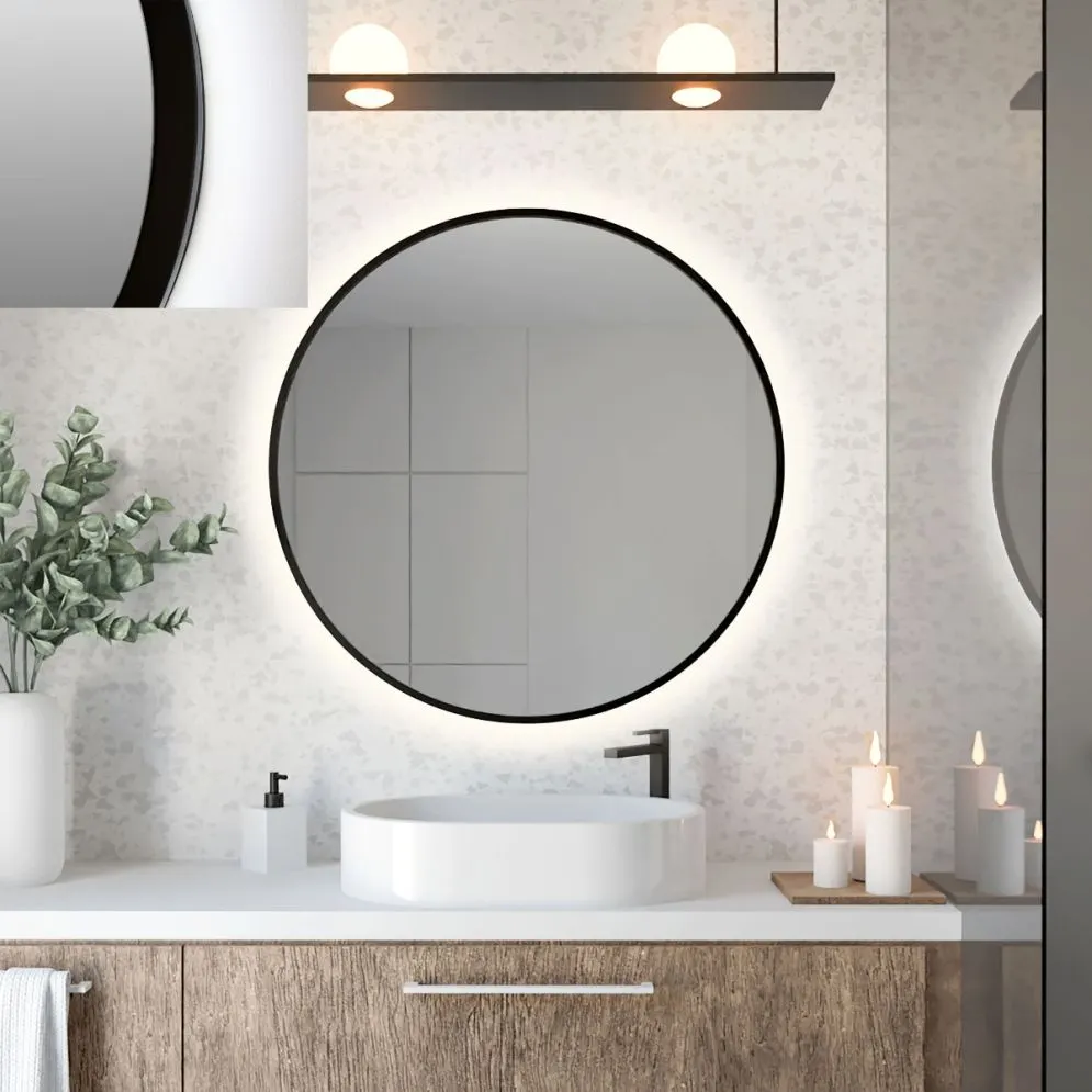 Lustro łazienkowe ZIRCON STANDARD 70 z oświetleniem LED | MIRAT. w stylu  kolekcja ZIRCON