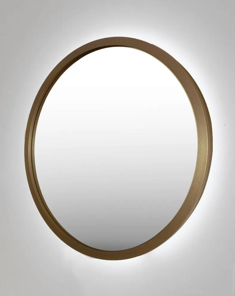 Lustro łazienkowe ZIRCON METALIC 50 z oświetleniem LED | MIRAT. w stylu  kolekcja ZIRCON