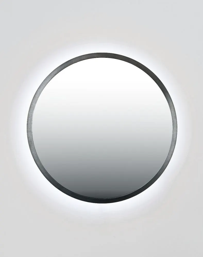 Wiszące lustro łazienkowe ZIRCON METALIC 100 z oświetleniem LED | MIRAT. w stylu  kolekcja ZIRCON