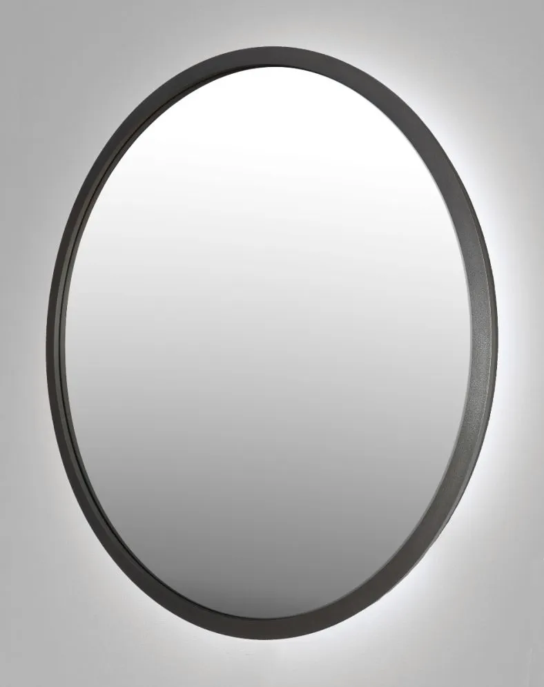 Wiszące lustro łazienkowe ZIRCON METALIC 100 z oświetleniem LED | MIRAT. w stylu  kolekcja ZIRCON