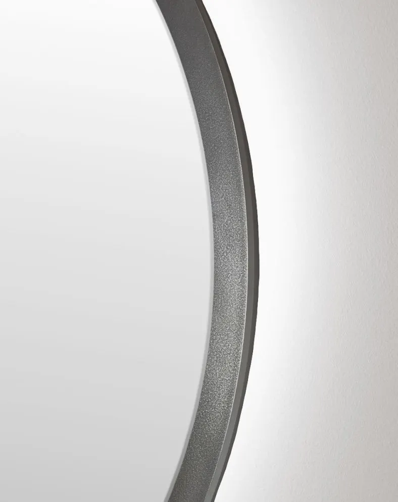 Wiszące lustro łazienkowe ZIRCON METALIC 100 z oświetleniem LED | MIRAT. w stylu  kolekcja ZIRCON