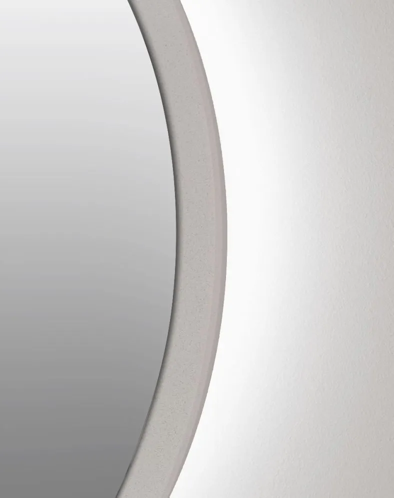 Lustro łazienkowe ZIRCON BETON 80 z oświetleniem LED | MIRAT. w stylu kolekcja ZIRCON