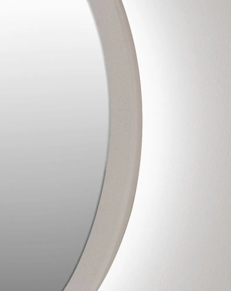 Lustro łazienkowe ZIRCON BETON 100 z oświetleniem LED | MIRAT. w stylu  kolekcja ZIRCON