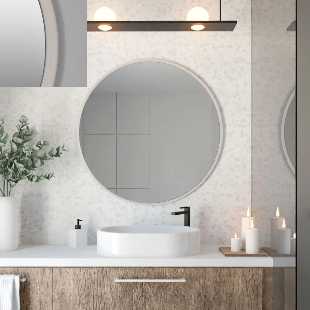 Lustro łazienkowe ZIRCON BETON 60 dekoracyjne | MIRAT. w stylu  kolekcja ZIRCON