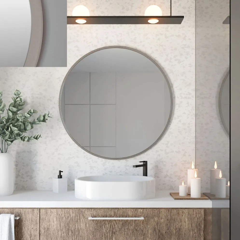 Lustro łazienkowe ZIRCON BETON 60 dekoracyjne | MIRAT. w stylu  kolekcja ZIRCON