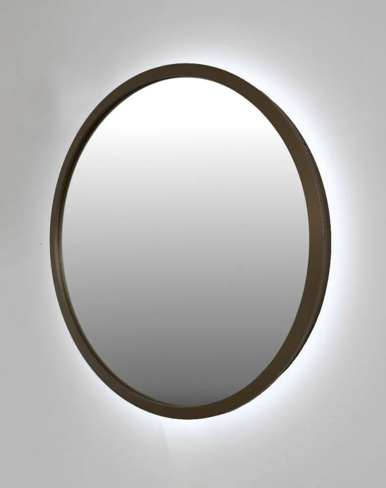 Lustro łazienkowe ZIRCON METALIC 60 z oświetleniem LED | MIRAT. w stylu  kolekcja ZIRCON