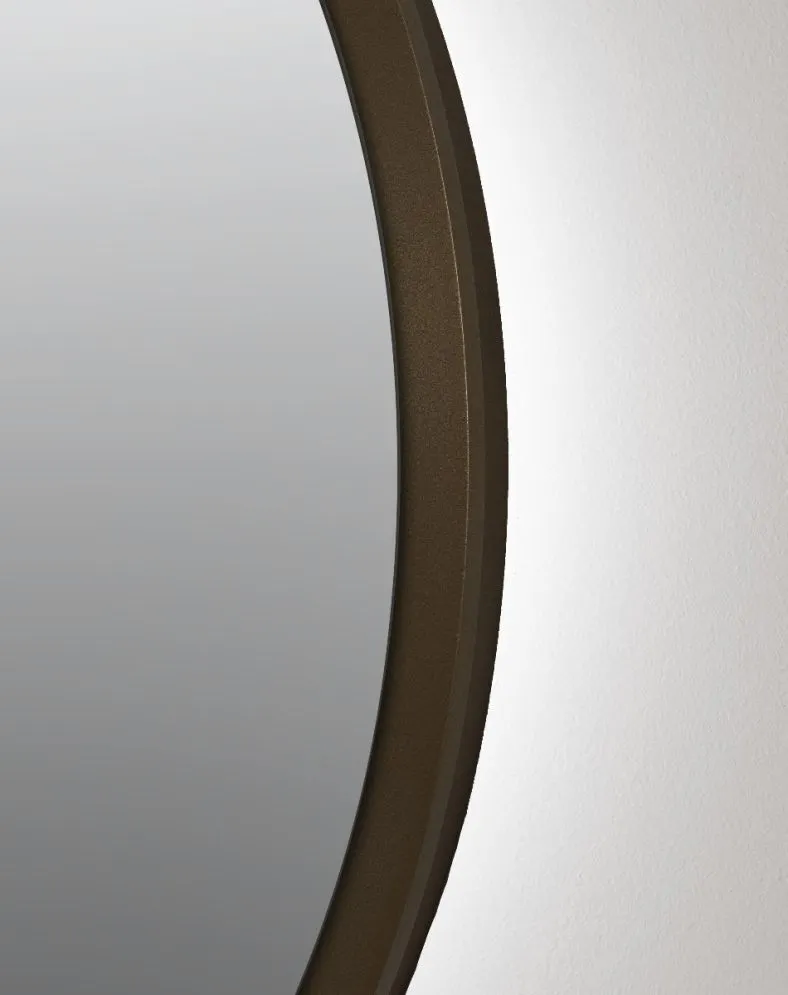 Wiszące lustro łazienkowe ZIRCON METALIC 100 z oświetleniem LED | MIRAT. w stylu  kolekcja ZIRCON