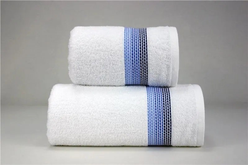 Ręcznik bawełniany Frotex Ombre 50x90 biało niebieski MIRAT.