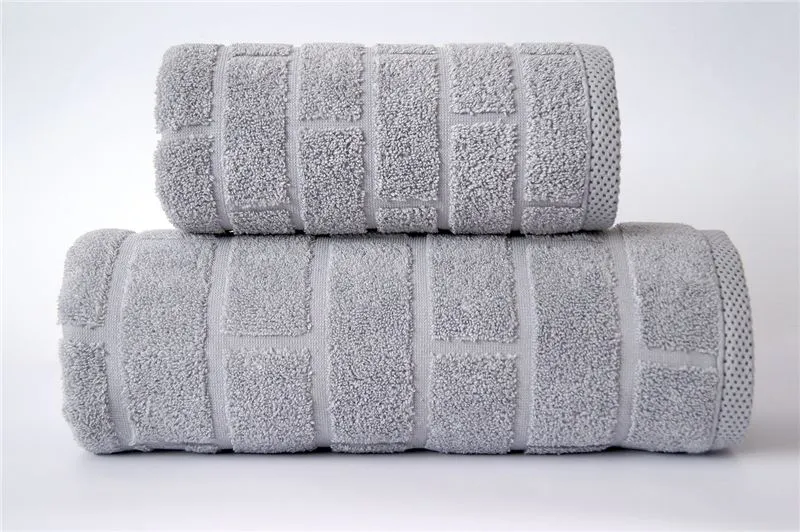 Ręcznik bawełniany Greno Brick 50x90 jasnopopielaty MIRAT.